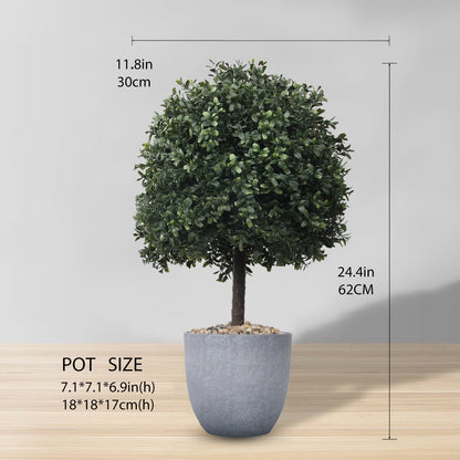Kingston Künstliche Zeder-Kugelbaum im Topf 24 Zoll