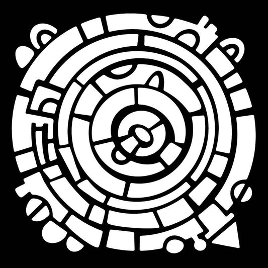 Woodware Wheel 6 in x 6 in Stencil