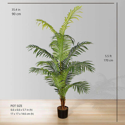Xela Artificial Hawaii Kwai Palm Tree Potted Plant (Multiple Sizes)