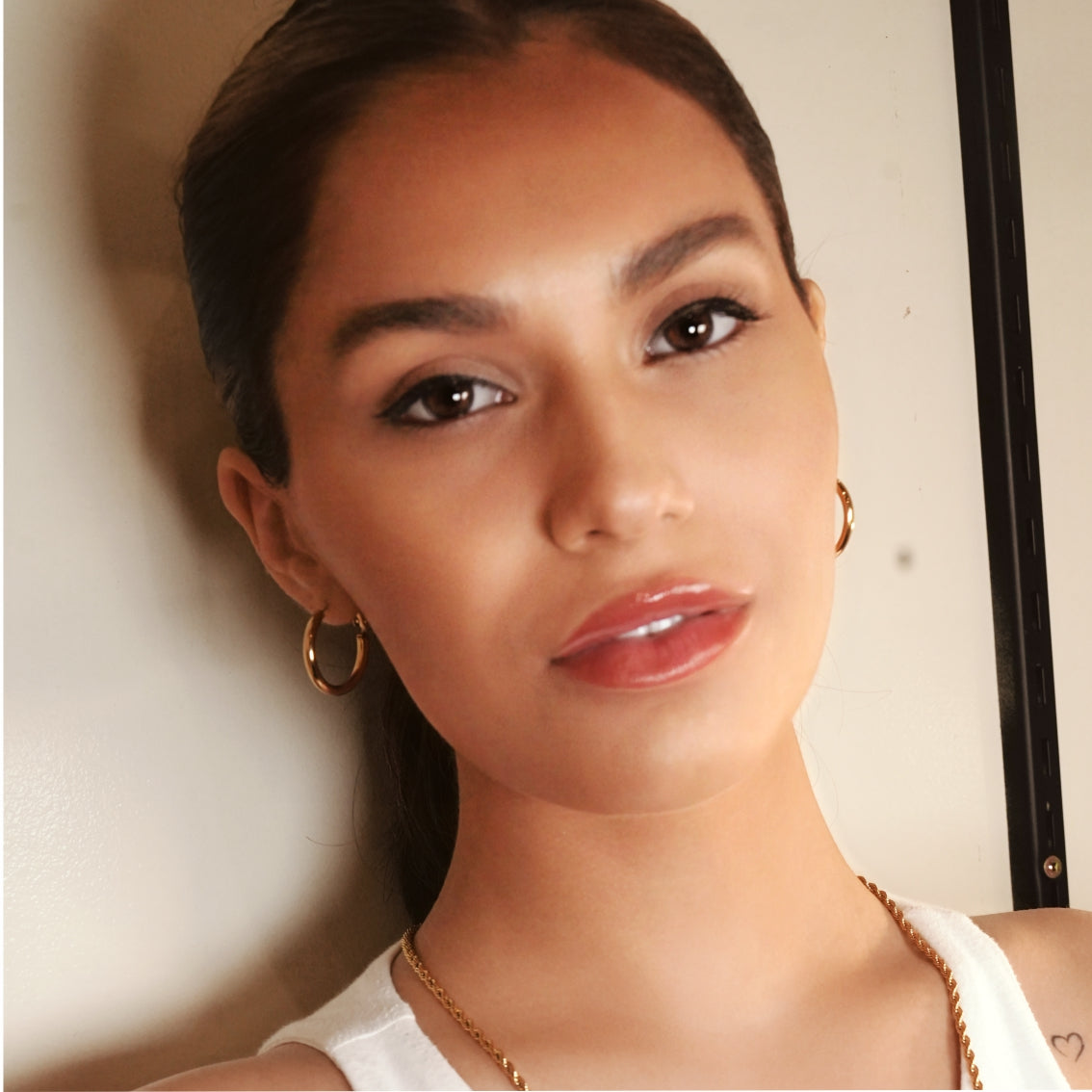 YOSHIKO Gold: Mid-Width Essential Hoop Earrings (Available in 6 Sizes: 2cm - 6cm)