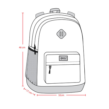 Kids Backpack Blue And Orange Gradient