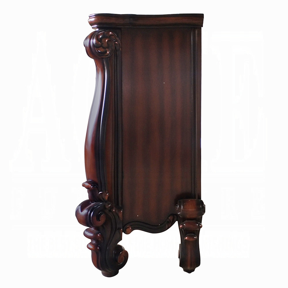 Gilded Antique Luxury Fireplace - Cherry Oak