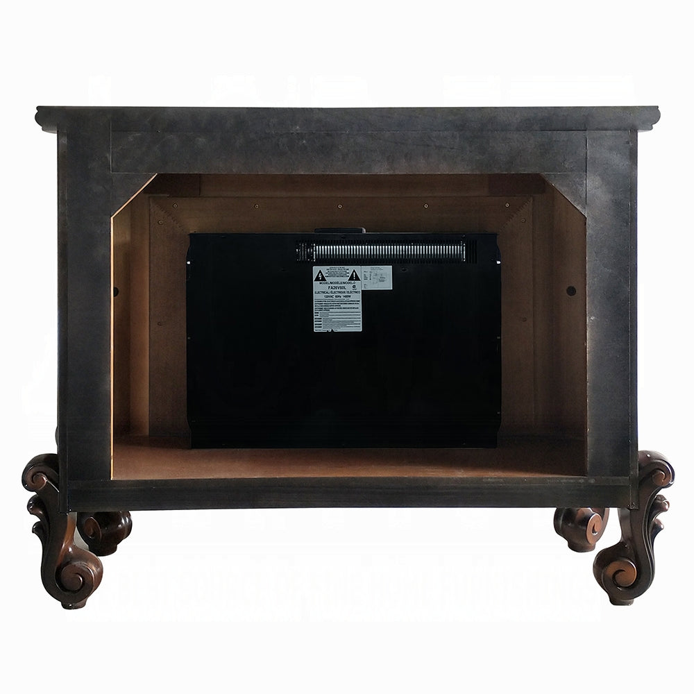 Gilded Antique Luxury Fireplace - Cherry Oak