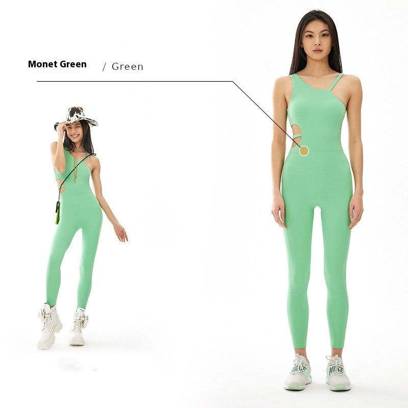 Women’s Breathable One-Piece Workout Outfit – Hip-Fit Fitness & Sportswear