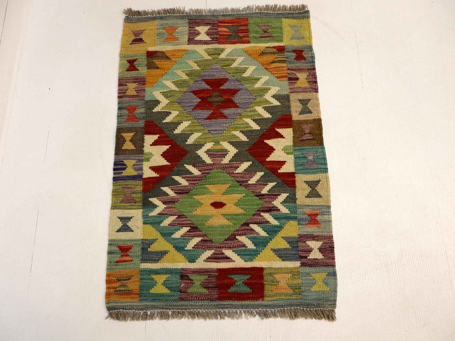 Afghan Maimana Kilim Rug | 1' 11" x 2' 11"
