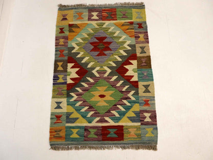 Afghan Maimana Kilim Rug | 1' 11" x 2' 11"