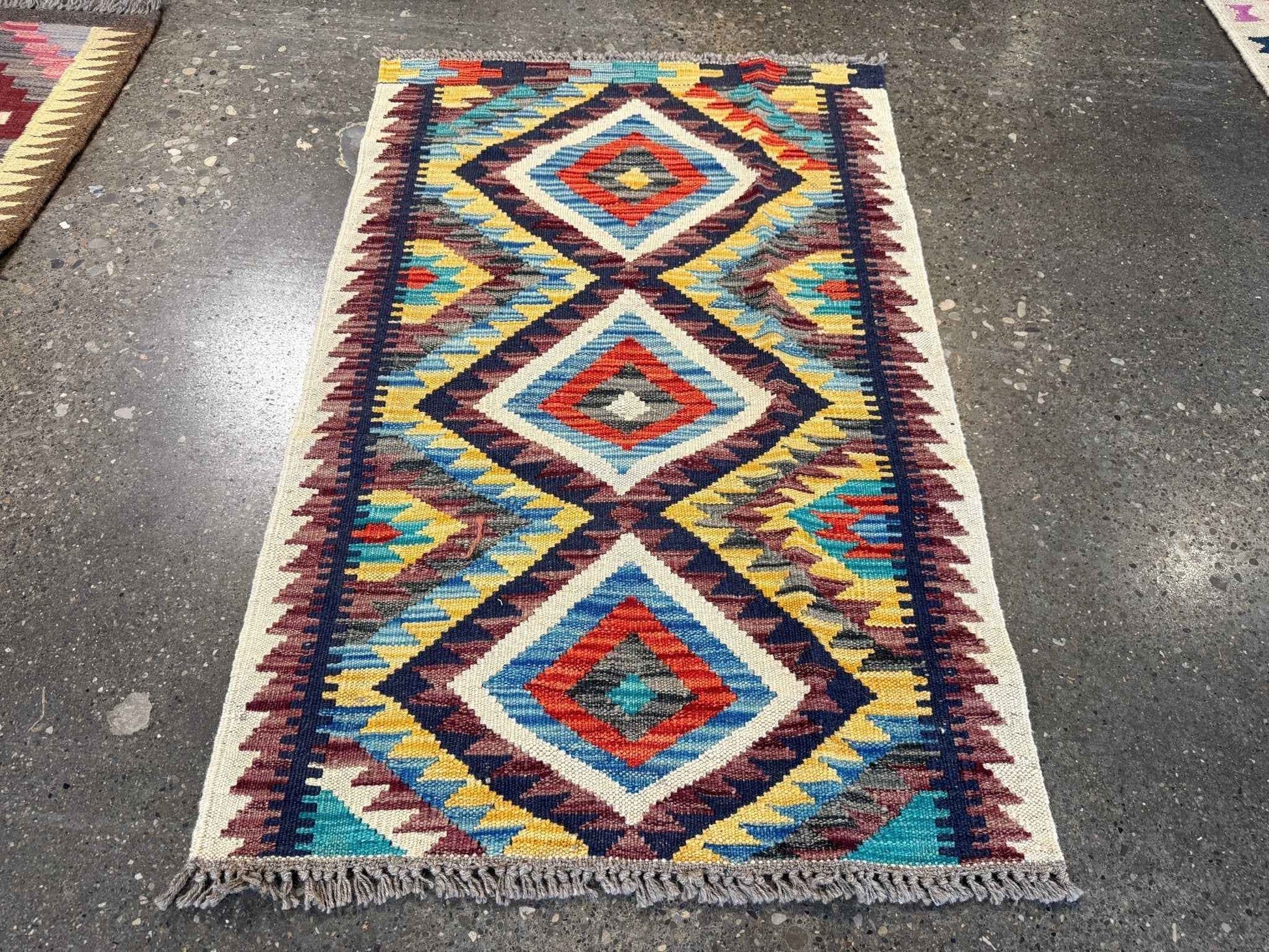 Afghan Maimana Kilim Rug | 2' 1" x 3' 3"