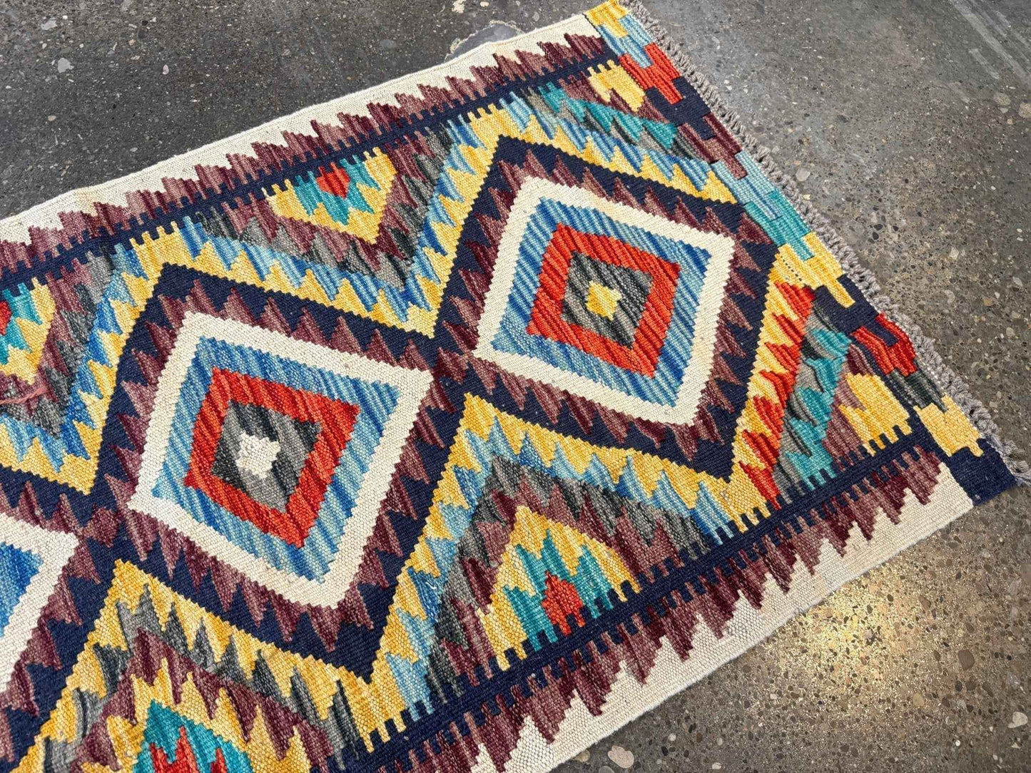 Afghan Maimana Kilim Rug | 2' 1" x 3' 3"
