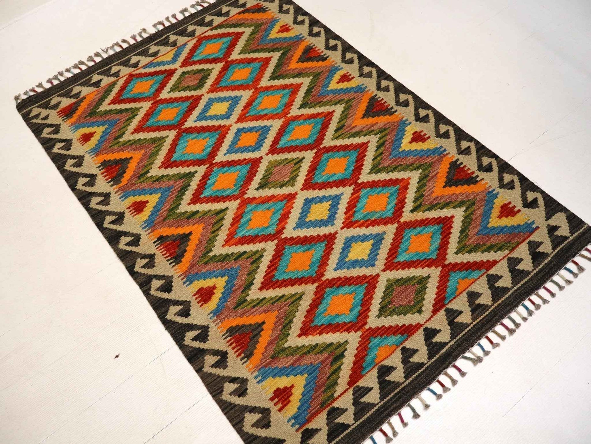 Afghan Maimana Kilim Rug | 3' 4" x 5'