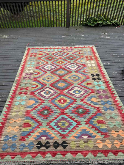 Afghan Maimana Kilim Rug | 5' 10" x 8' 5"