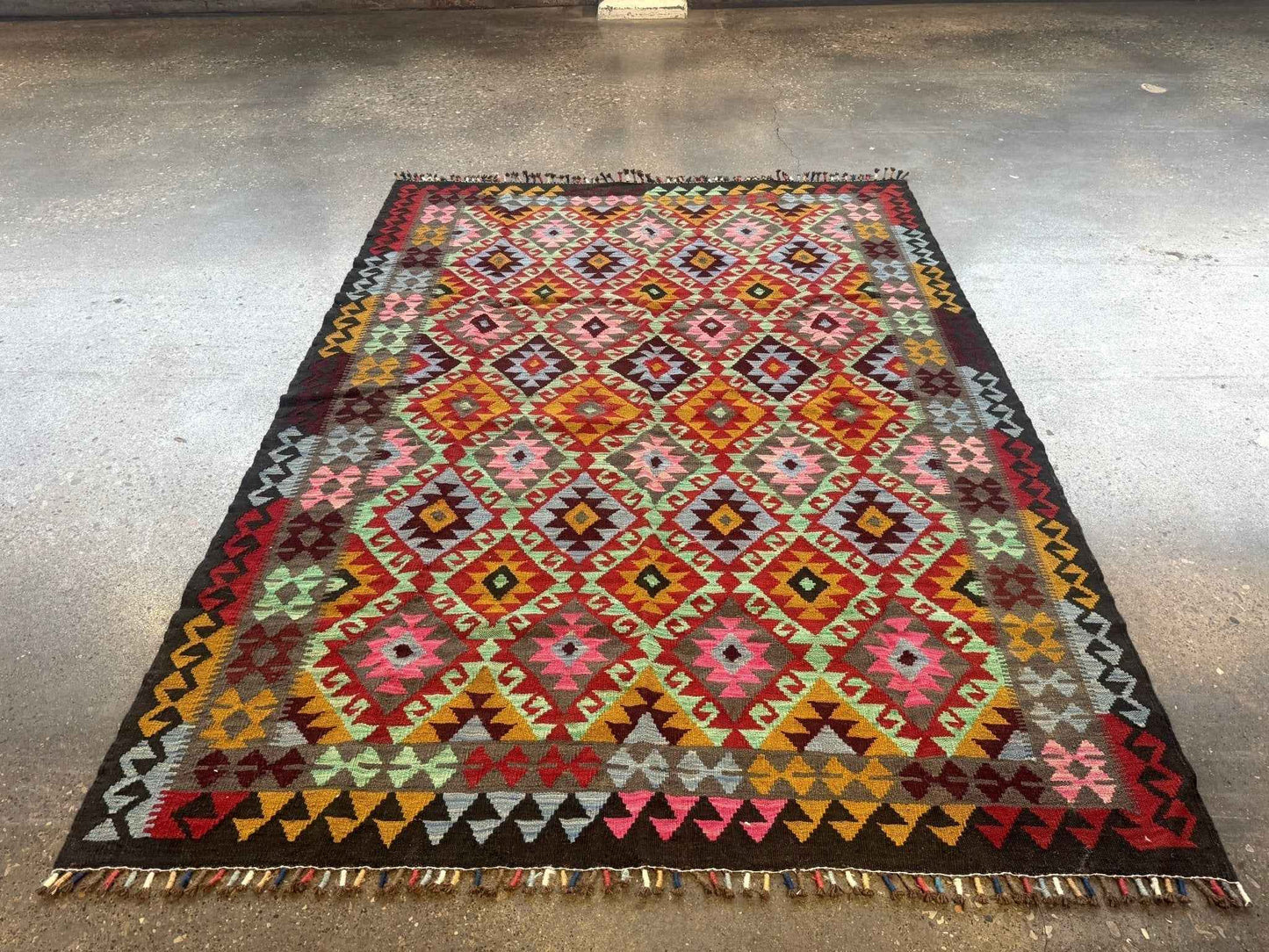 Afghan Maimana Kilim Rug | 5' 5" x 7' 3"