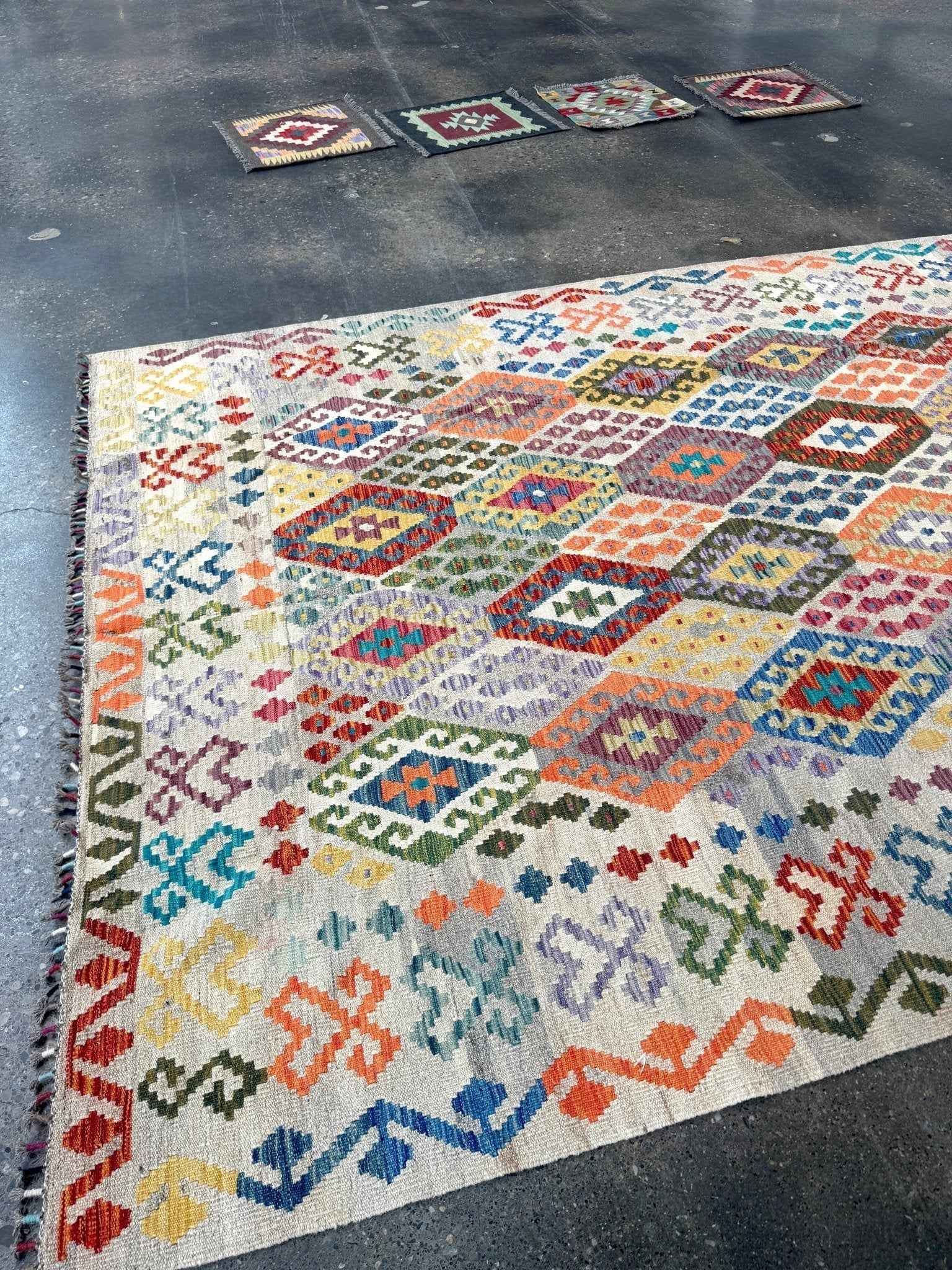 Afghan Maimana Kilim Rug | 7' x 9' 11"