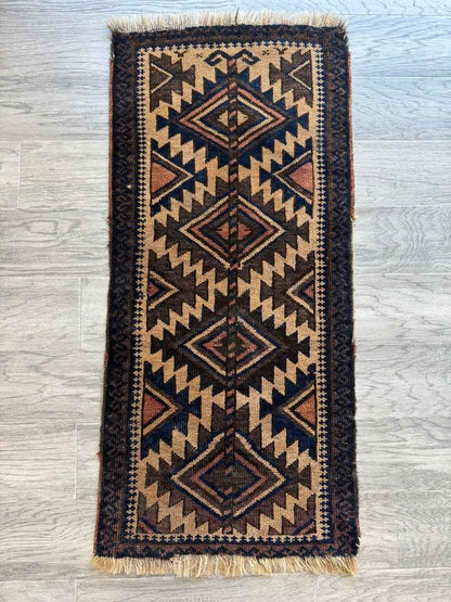 Antique Baluch Bag Face Rug | 1' 6" x 3' 2"