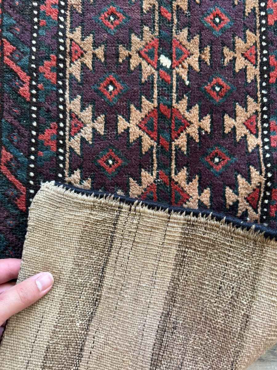 Antique Baluch Bag Face Rug | 1' 6" x 3'