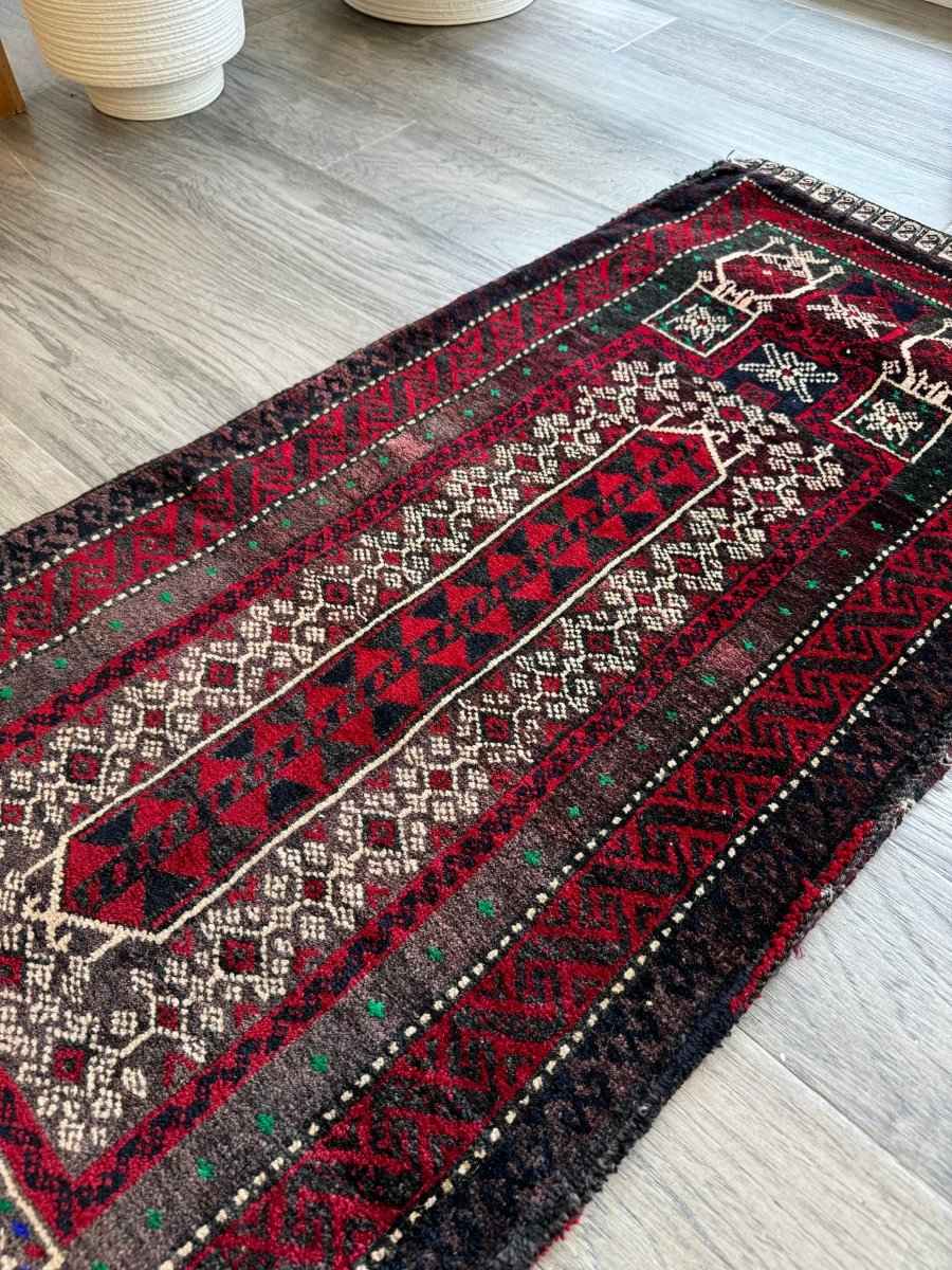 Antique Baluch Saddlebag | 1' 8" x 3' 9"