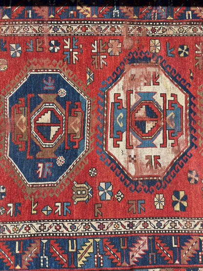 Antique Caucasian Karachov Kazak | 4' 11" x 6' 11"