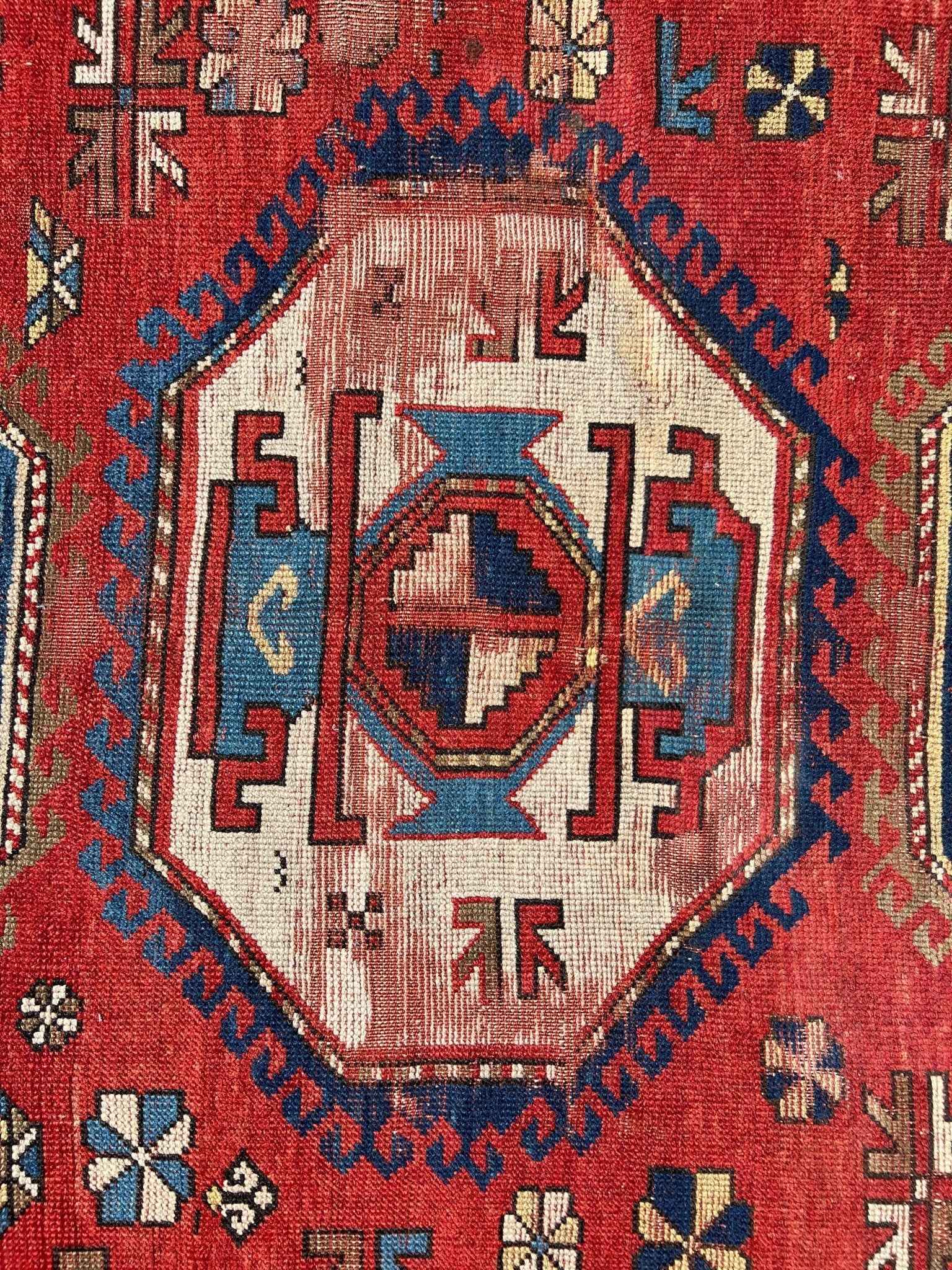 Antique Caucasian Karachov Kazak | 4' 11" x 6' 11"