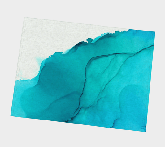 Placemat | Blue Ink Wave