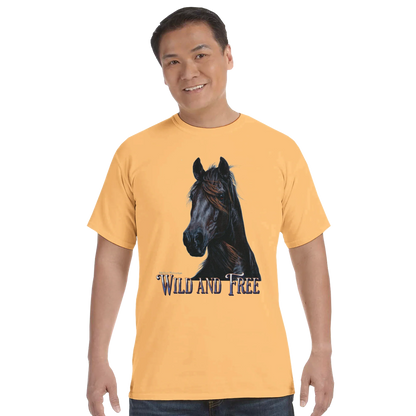 Wild and Free Comfort Colors Unisex Tee – 100% Cotton