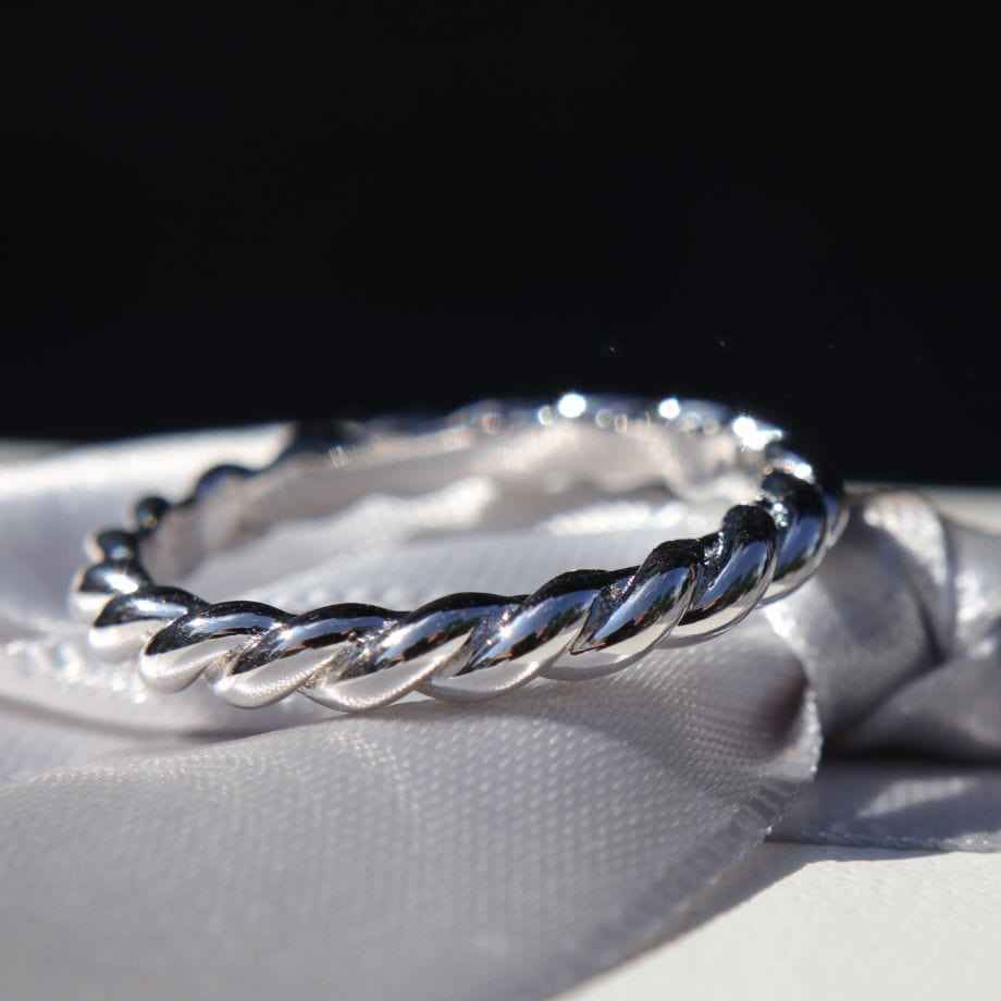 Bague Torsade en argent sterling