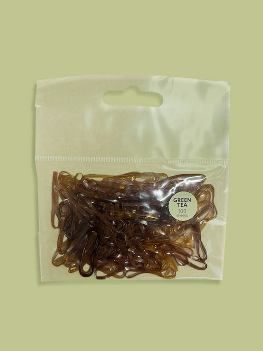 Belotty Elastic Hair Tie (Green Tea) - Brown