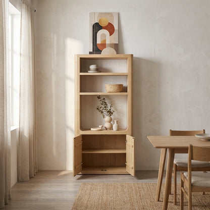 Bramwell Tall Cabinet Rustic Oak