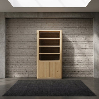 Bramwell Tall Cabinet Rustic Oak