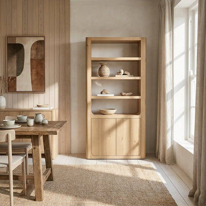 Bramwell Tall Cabinet Rustic Oak