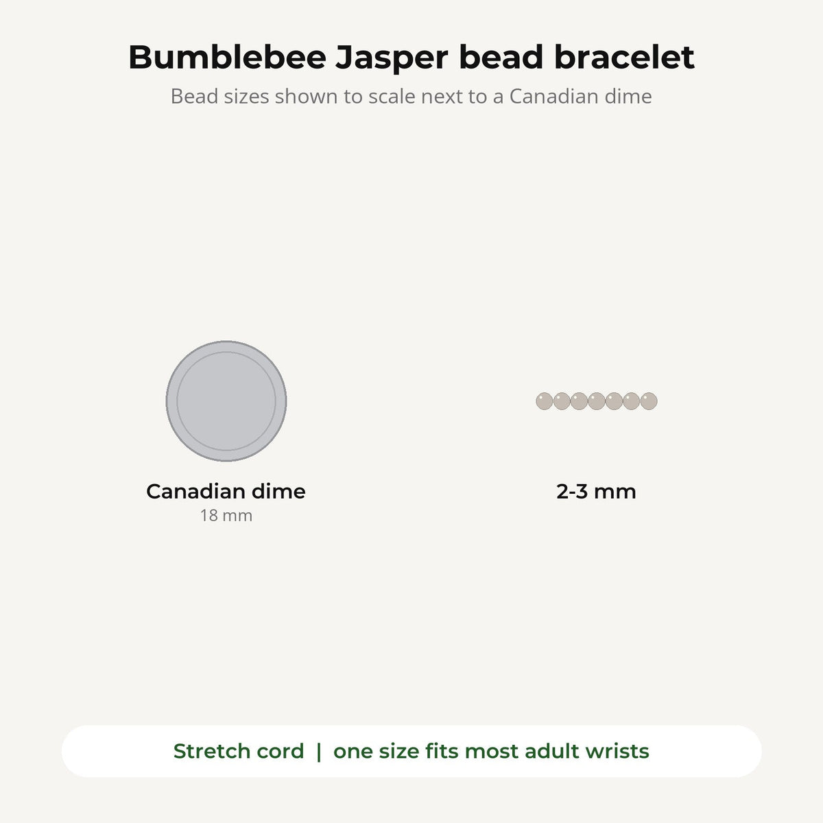 Bumblebee Jasper Bracelet - 2-3mm
