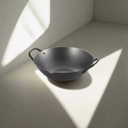 Yoshikawa Cook-Pal Ren Serie 36 cm Guangdong Wok – Nitrierter Carbonstahl