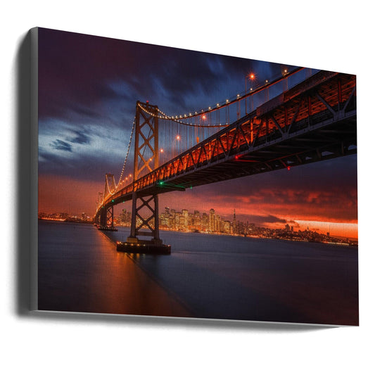 Wall art Fire over San Francisco