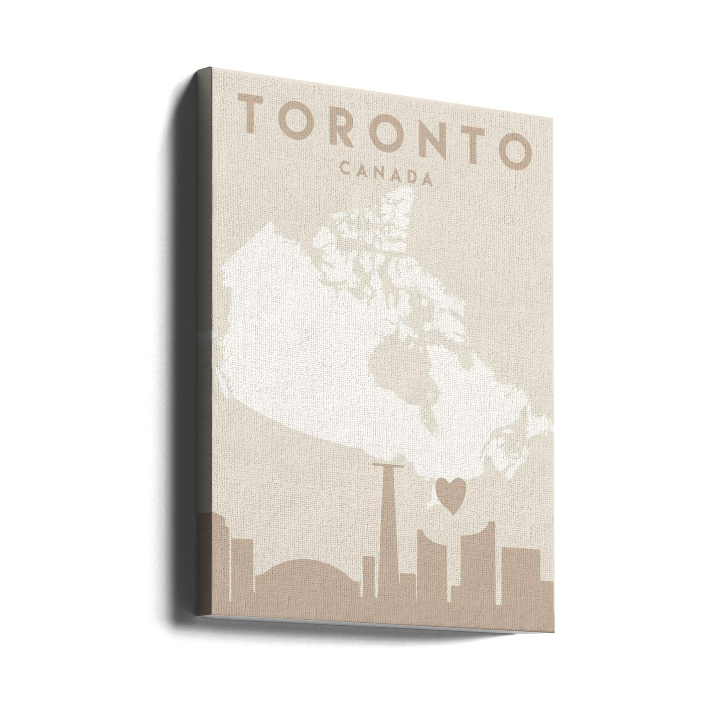Wall art City Heart Maps 89 Canvas Wall Art