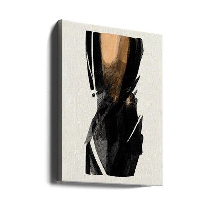 Wall art Black Figure On Neutral Background 3