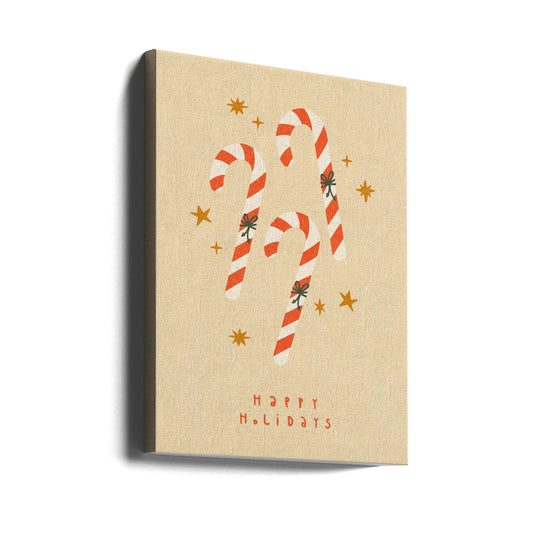 Wall art Candy Cane Canvas Print