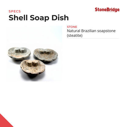 Soap Dish Soapstone Shell