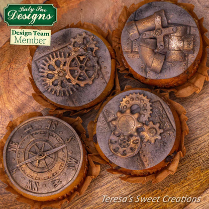 Distressed Cogs Silicone Mould