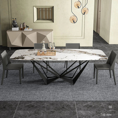 Carrara Marble Top Dining Table
