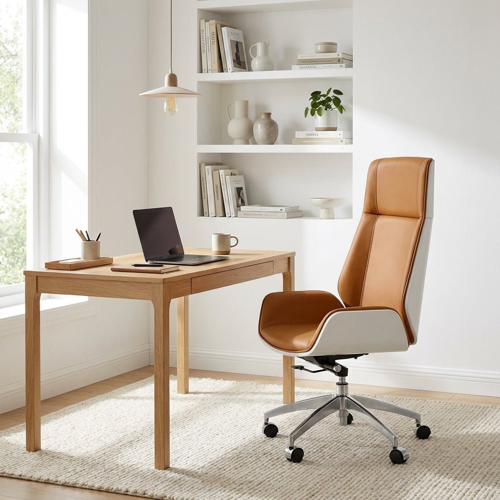 Cartagena Premium Cognac Leather Office Chair