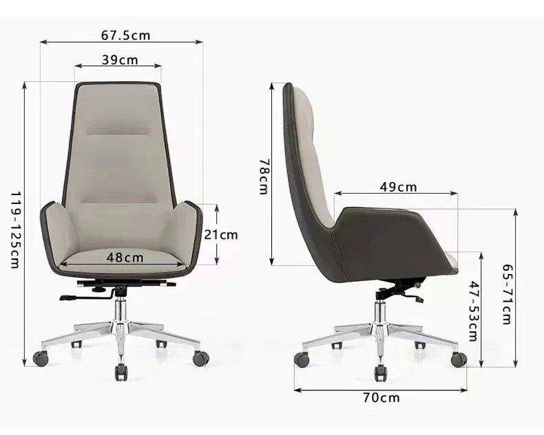 Cartagena Premium Cognac Leather Office Chair