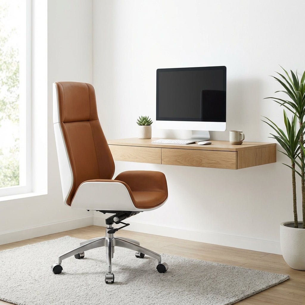 Cartagena Premium Cognac Leather Office Chair