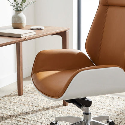 Cartagena Premium Cognac Leather Office Chair