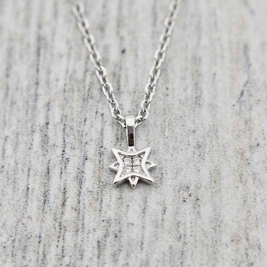 Collier Étoile du Nord en argent sterling