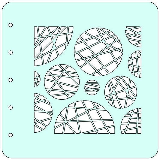 Nellie's Choice Stencil A6 For Magnetic Colour Set Circles