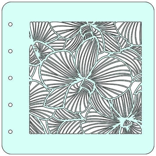 Nellie's Choice Stencil A6 For Magnetic Colour Set Flower-3