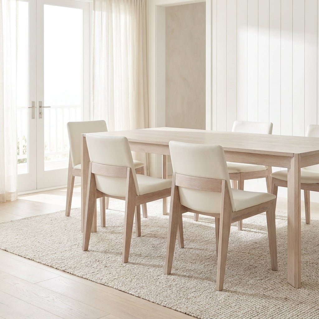 Dalton Dining Chair Cream White (Set of Two)