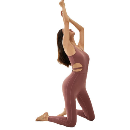 Women’s Breathable One-Piece Workout Outfit – Hip-Fit Fitness & Sportswear