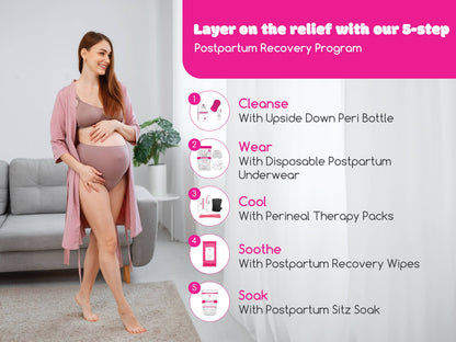 Postpartum Perineal Witch Hazel Recovery Wipes/ Pad Liners.