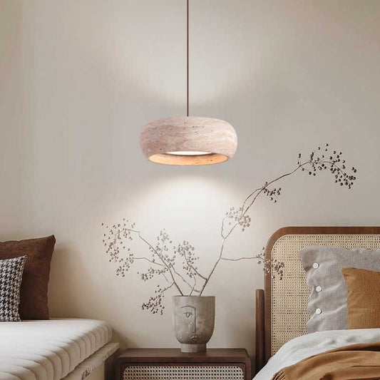 Wabi-Sabi Pendant Light – Minimalist Vintage Bedroom Bedside Hanging Lamp