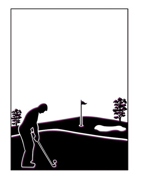 Embossing Folder - Golfing Day Size 5 x 7