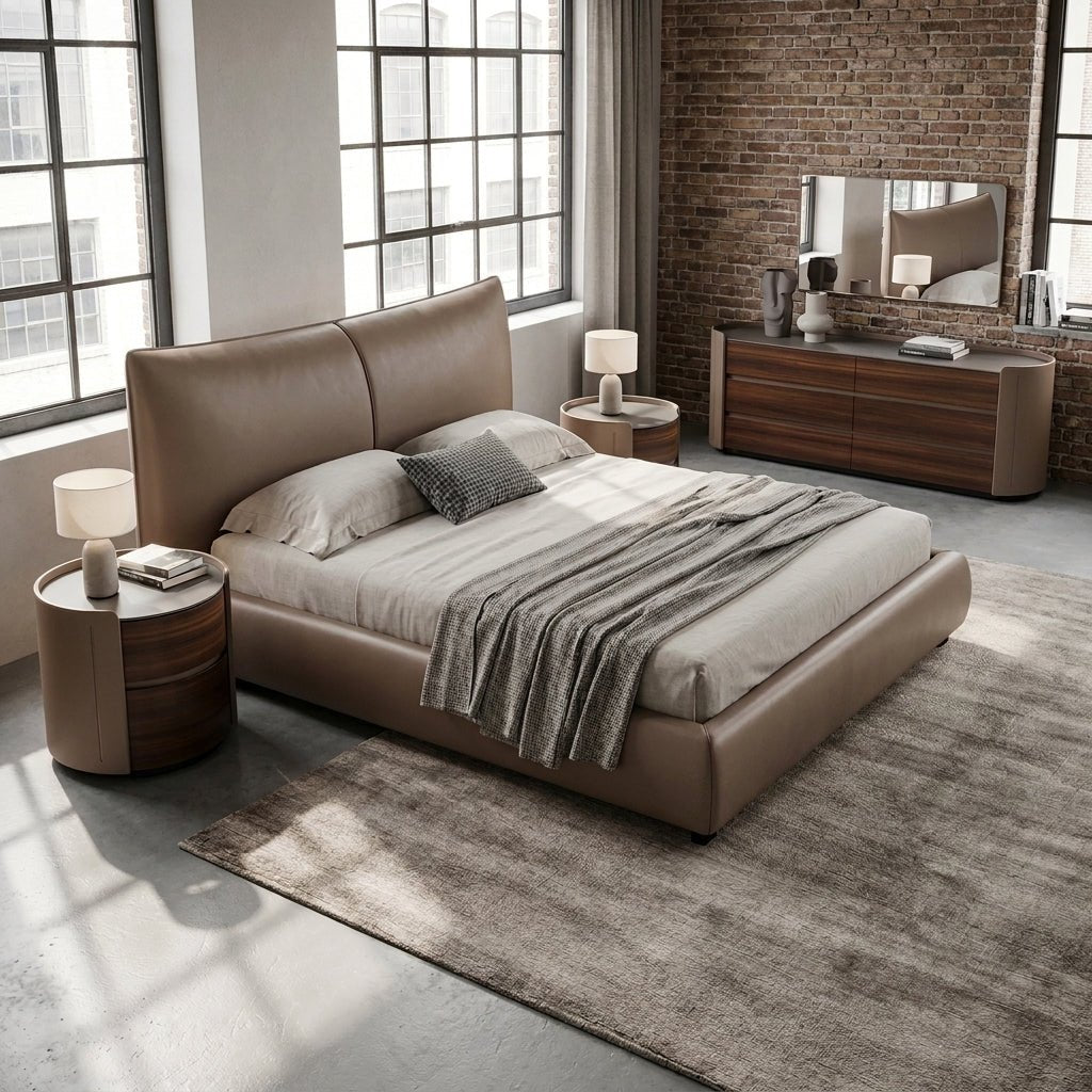 Estoril Half-leather Bed